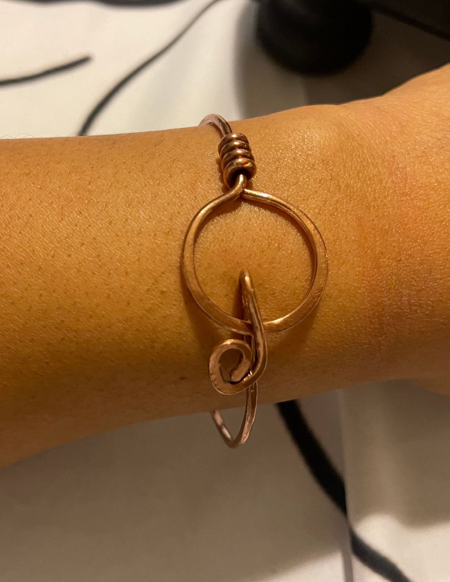 copper halo bracelet
