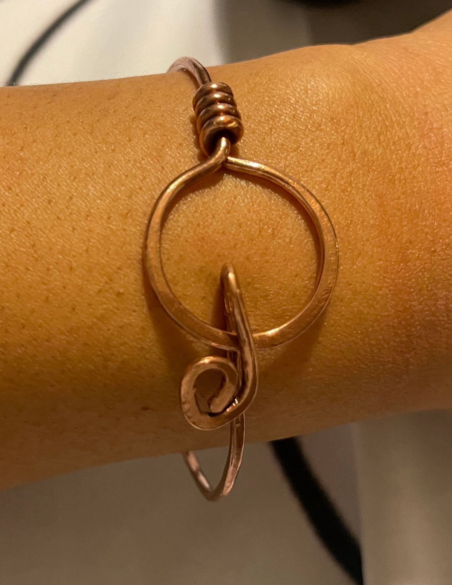 copper halo bracelet