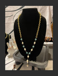 Statement Necklace (Aquamarine & Freshwater Pearl)